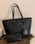 Elegant Black Shoulder Bag for Women – Embossed Leather Design for Everyday Use 2