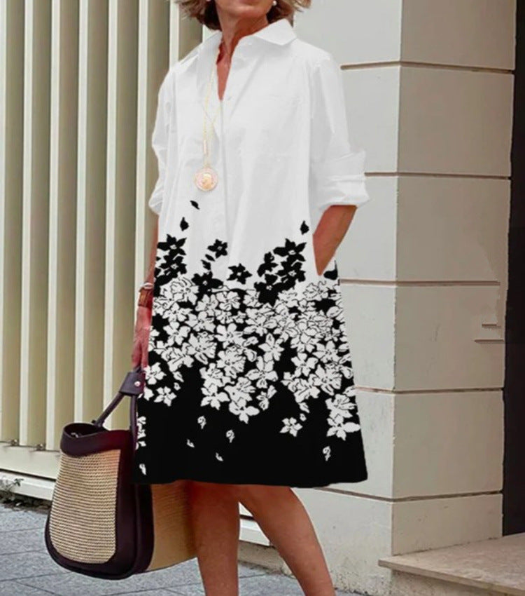Elegant Casual Printed Women&#39;s Dress - Flattering Summer Style for Any Occasion 10