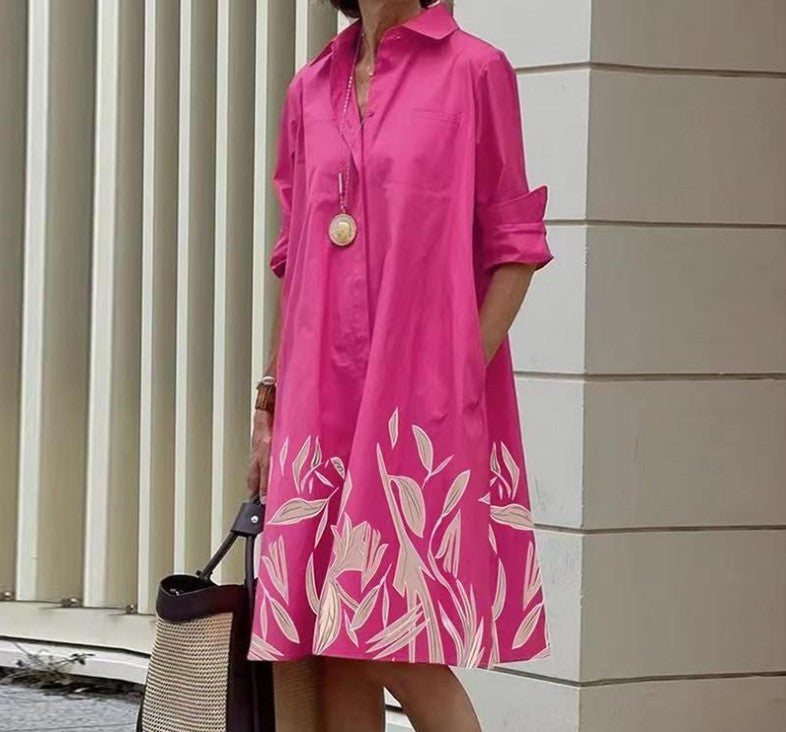 Elegant Casual Printed Women's Dress - Flattering Summer Style for Any Occasion 3