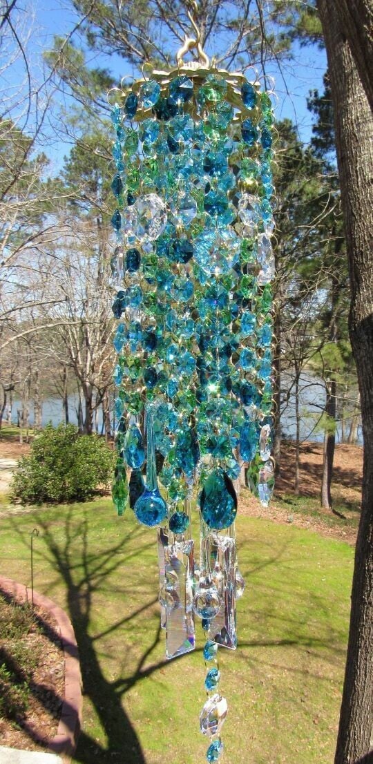 Elegant Crystal Wind Chime for Garden – Multicolor Design with Soothing Melodies for Outdoor Serenity 8