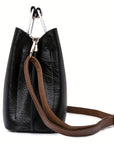 Elegant Leather Purse with Adjustable Strap – Spacious Handbag for Office and Casual Use, 22 x 12 x 27 cm 3