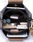 Elegant Leather Purse with Adjustable Strap – Spacious Handbag for Office and Casual Use, 22 x 12 x 27 cm 4