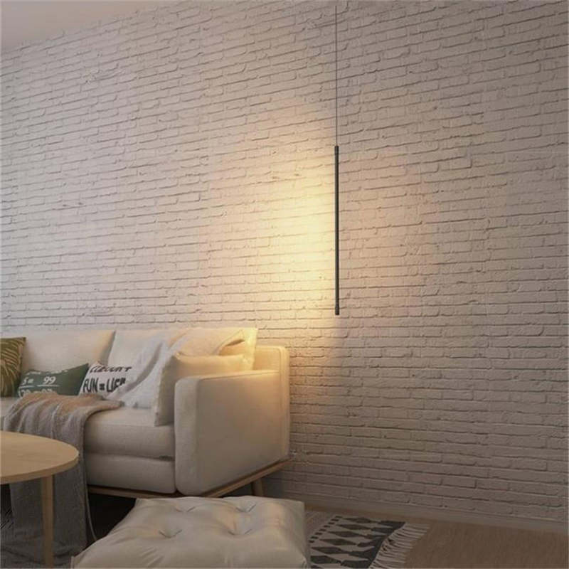 Elegant Linear Pendant Lamp – Adjustable Height LED Pendant Lighting for Living Room and Bedroom, Modern Hanging Lights 0