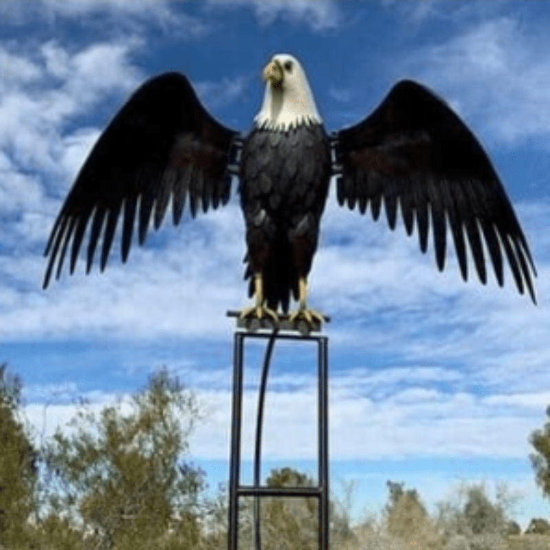 Elegant Metal Garden Windmill Sculpture – Movable Wings, Sturdy Weather-Resistant Garden Art for Outdoor Decoration 4