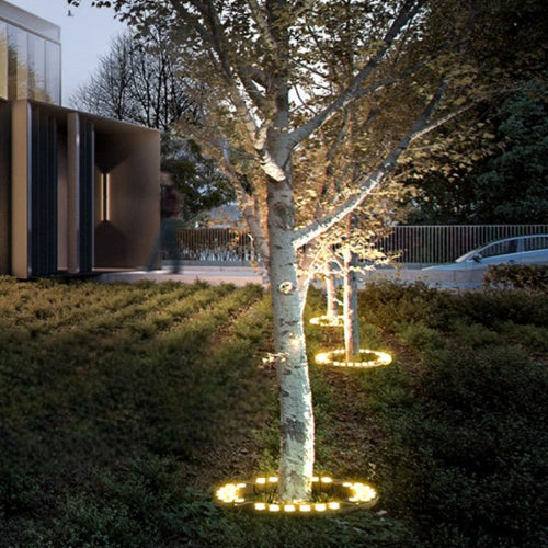 Elegant Outdoor Tree Spotlights – Warm White LED Landscape Lighting for Garden Illumination 3