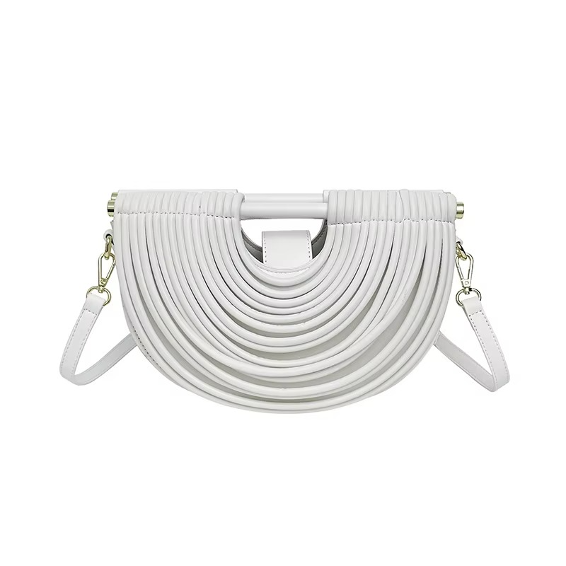 Elegant Rope Crescent Bag – Handmade Woven Evening Purse for Weddings and Events 2