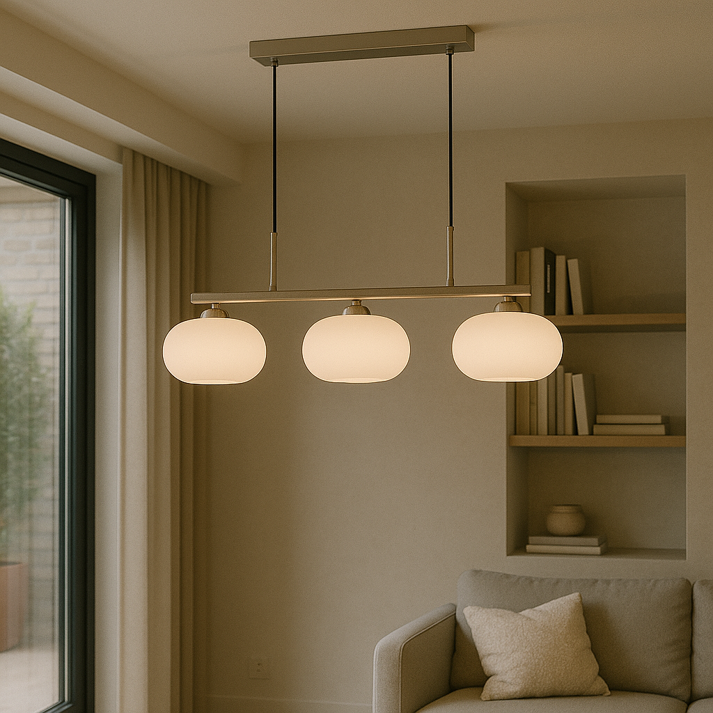 Elyra | Modern Style Bauhaus 3-head Pendant Lamp 2