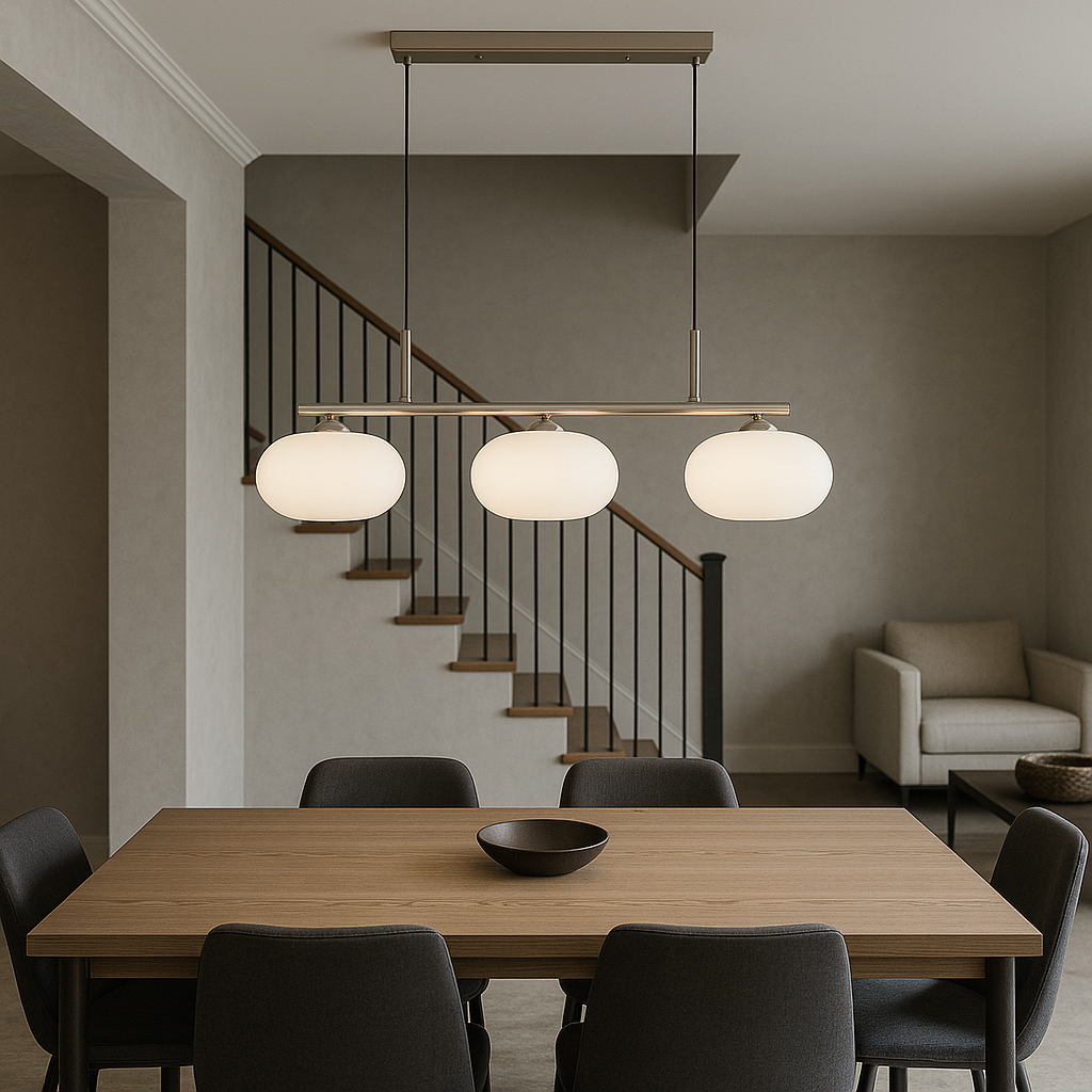 Elyra | Modern Style Bauhaus 3-head Pendant Lamp 3