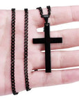 ElysianSteel | Stylish Classic Men's Cross Necklace with Durable Iron Chain 6