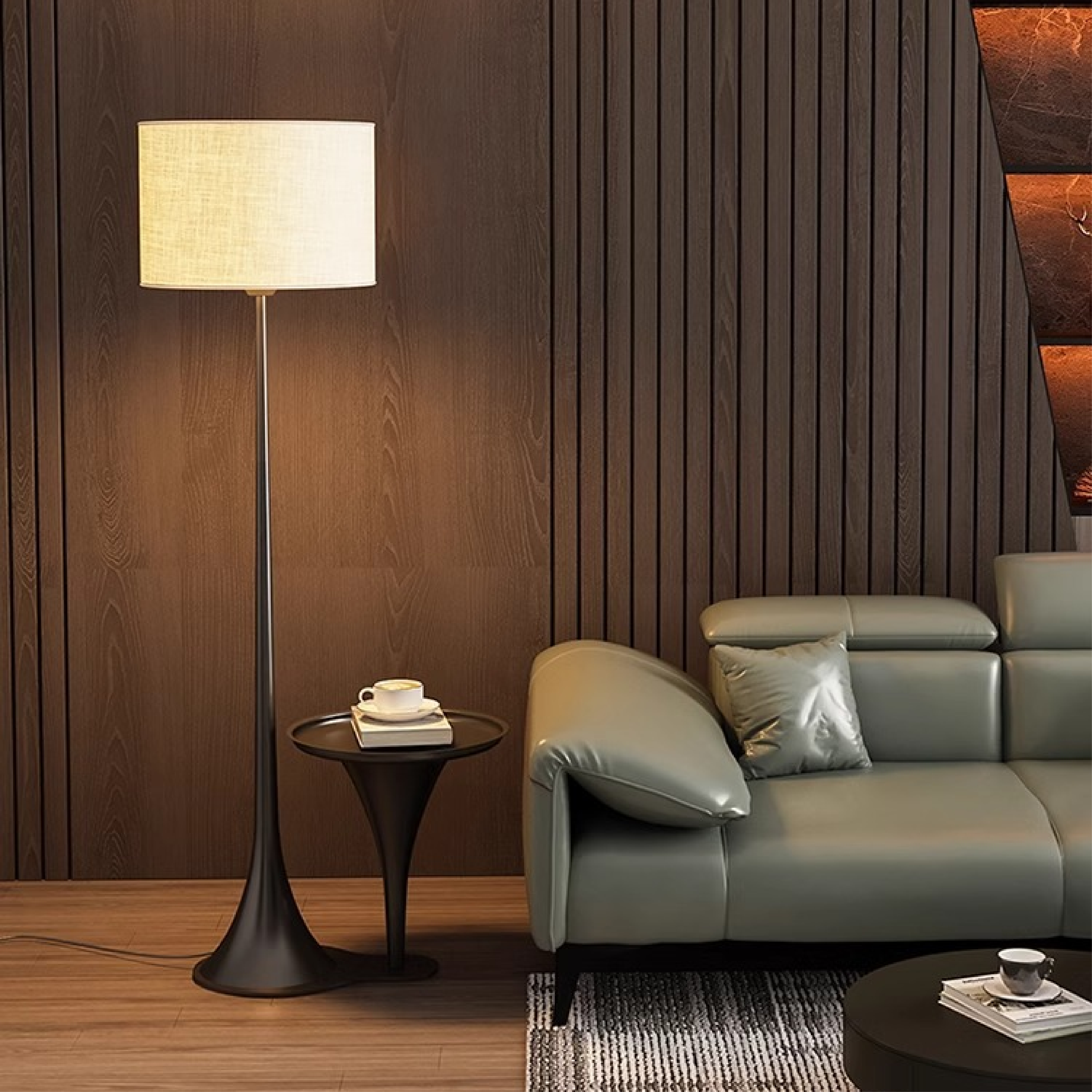 Elyth | Elegant Silk Floor Lamp 5