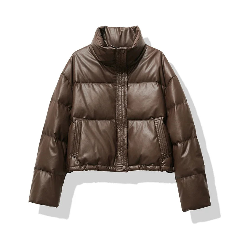 Emily | Cozy Stylish Black Puffer Jacket for Women 0