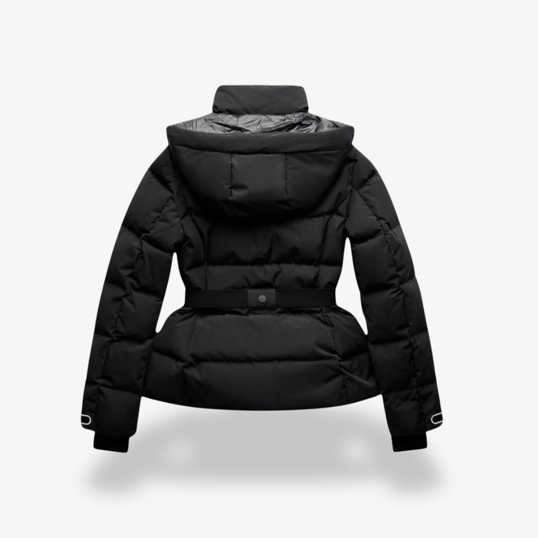 Emma | Stylish Waterproof Black Puffer Jacket for Women 1