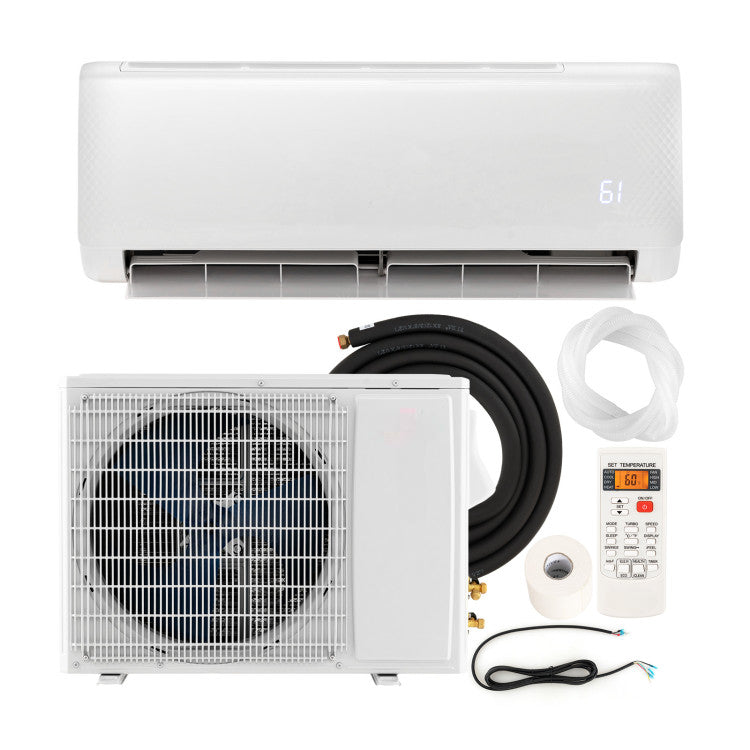 Energy Star Certified 12000 BTU 21 SEER2 208-230V Ductless Mini Split Air Conditioner with Heater Pump 0