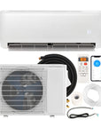 Energy Star Certified 22000 BTU 21 SEER2 Ductless Mini Split Air Conditioner and Heater 208-230V Works with Alexa 0