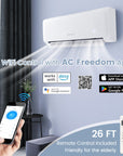 Energy Star Certified 22000 BTU 21 SEER2 Ductless Mini Split Air Conditioner and Heater 208-230V Works with Alexa 1