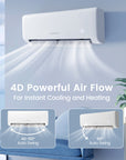 Energy Star Certified 22000 BTU 21 SEER2 Ductless Mini Split Air Conditioner and Heater 208-230V Works with Alexa 2
