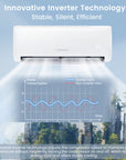 Energy Star Certified 22000 BTU 21 SEER2 Ductless Mini Split Air Conditioner and Heater 208-230V Works with Alexa 4