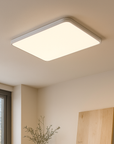 Essentia | Square White Ceiling Lamp with Sleek Lines 2