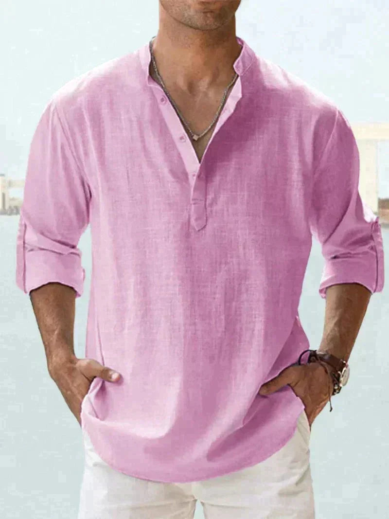 Ethan | Casual Elegant Long Sleeve Men&#39;s Shirt 10