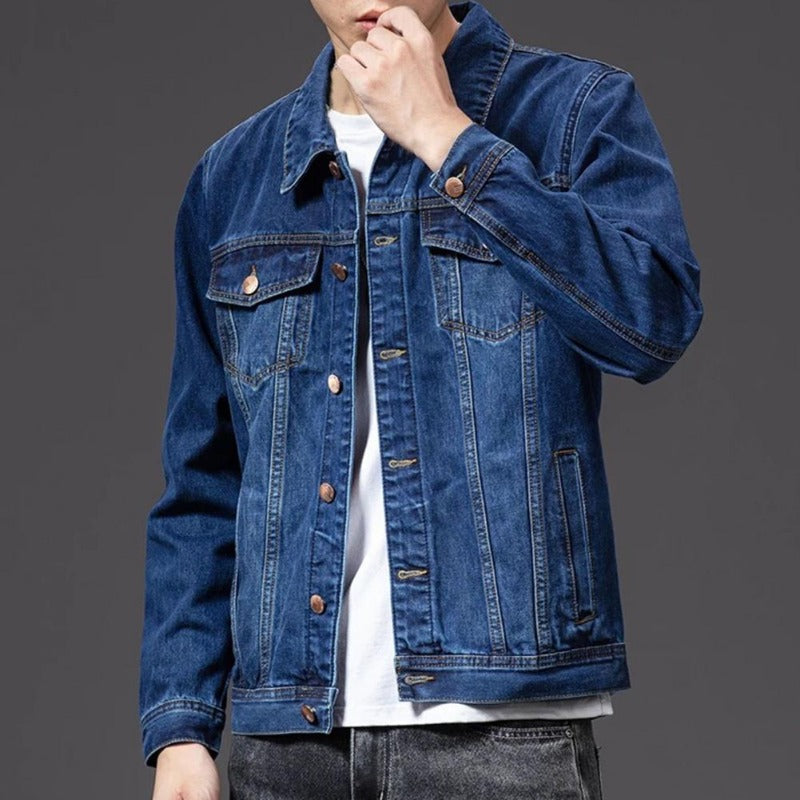 Ethan | Classic Blue Denim Jacket for Men 0