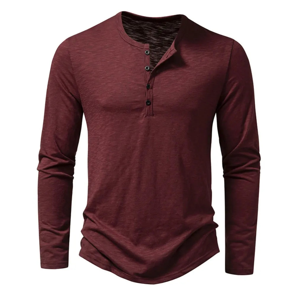 Ethan | Classic Casual Henley Shirt for Men 0