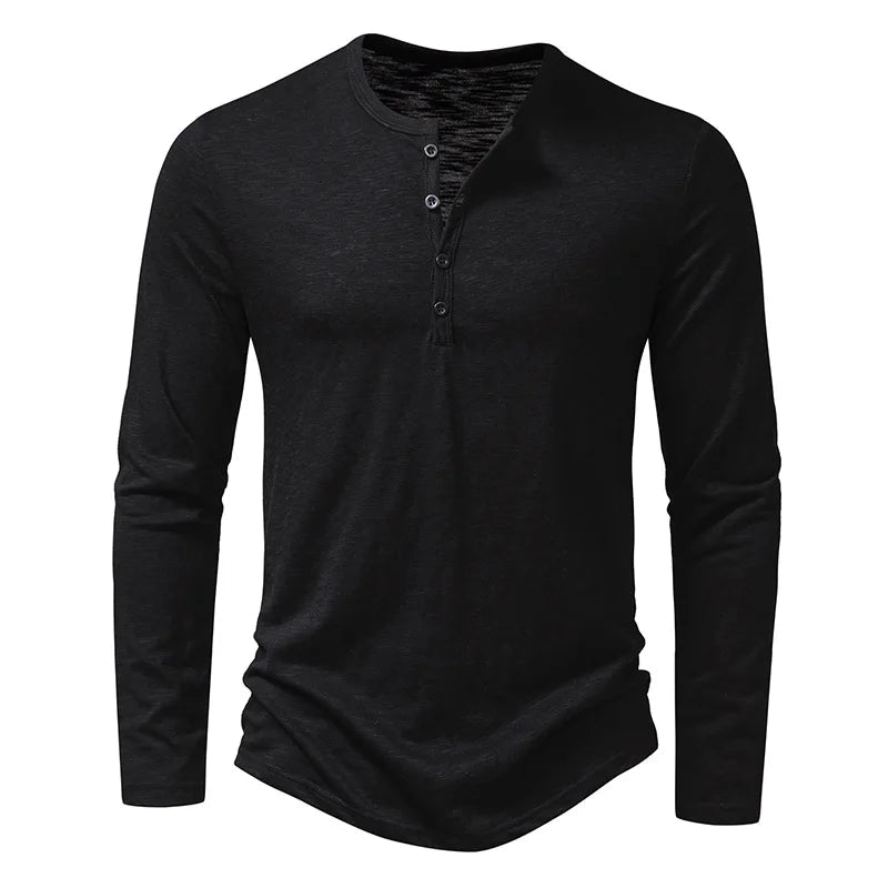 Ethan | Classic Casual Henley Shirt for Men 1