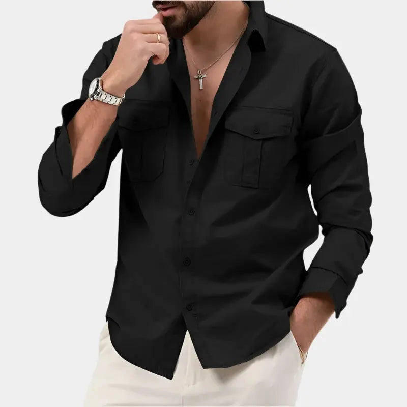 Ethan | Classic Elegant Long Sleeve Men's Shirt 1