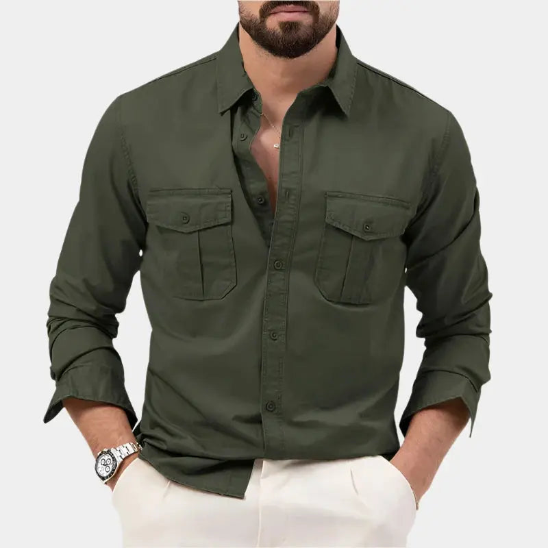 Ethan | Classic Elegant Long Sleeve Men's Shirt 4