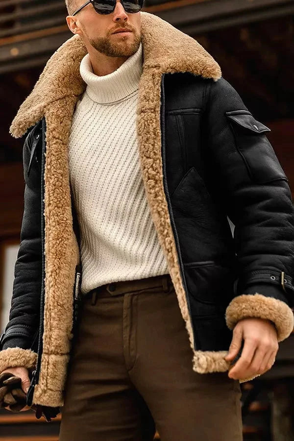 Ethan | Classic Elegant Mens Leather Jacket 1