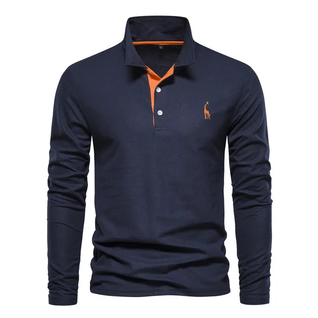 Ethan | Classic Long Sleeve Polo Shirt 0