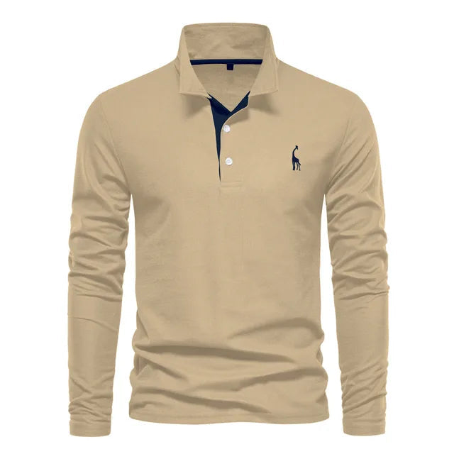 Ethan | Classic Long Sleeve Polo Shirt 10