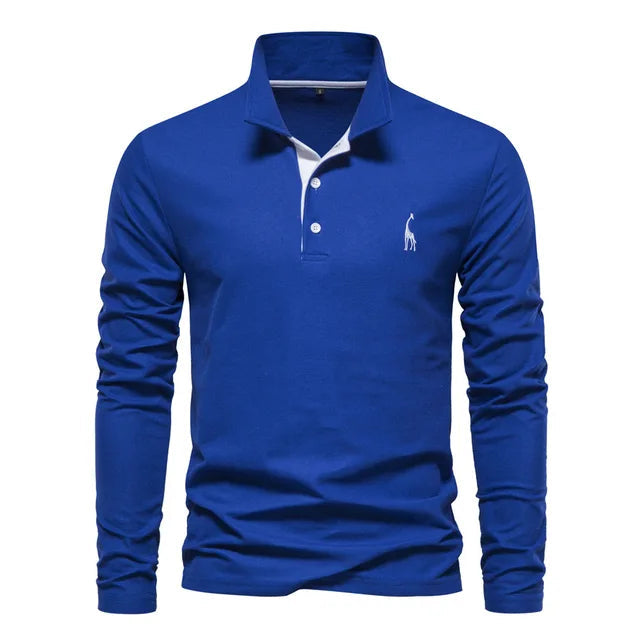 Ethan | Classic Long Sleeve Polo Shirt 13