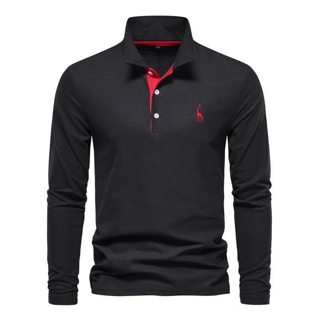 Ethan | Classic Long Sleeve Polo Shirt 7