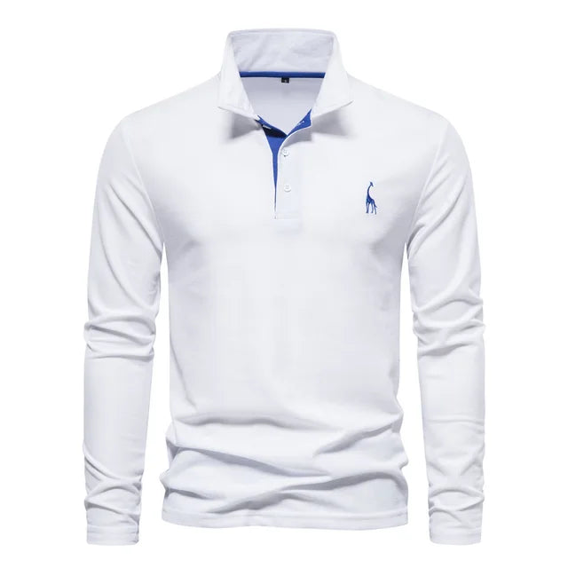 Ethan | Classic Long Sleeve Polo Shirt 8
