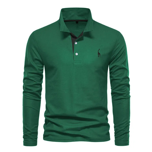 Ethan | Classic Long Sleeve Polo Shirt 9