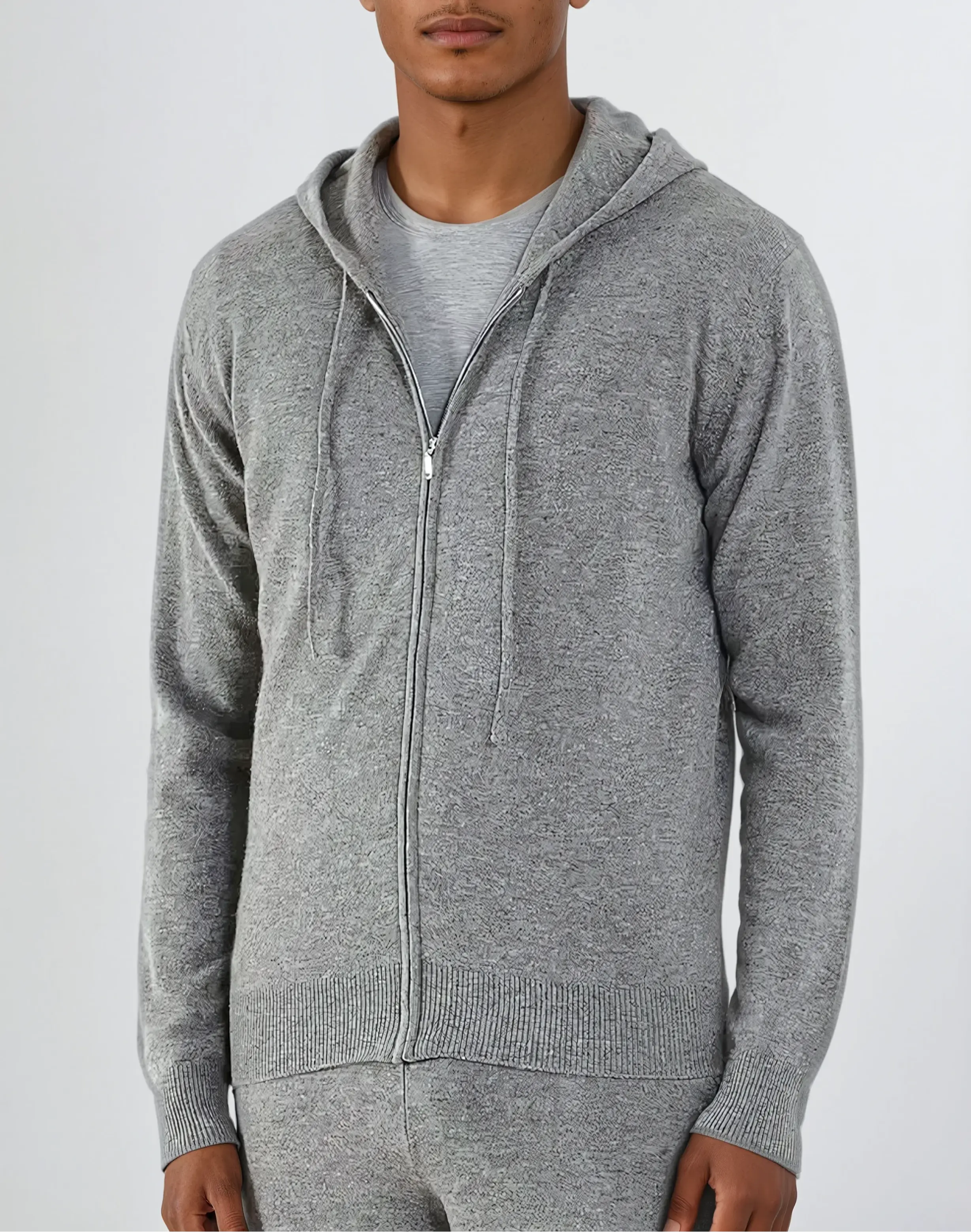 Ethan | Elegant Comfortable Cashmere Knit Zip Vest 1