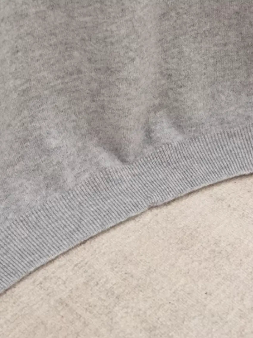 Ethan | Elegant Gray Cashwool T-Shirt 3