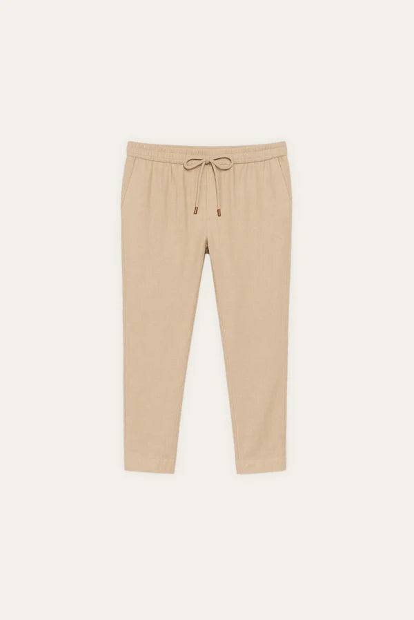 Ethan | Elegant Lightweight White Linen Pants 0