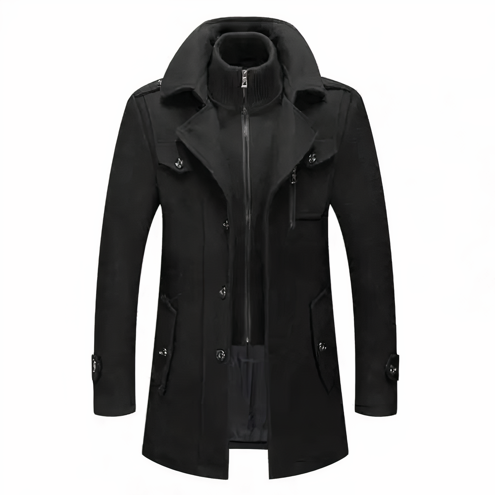 Ethan | Elegant Modern Double Collar Men's Jacket 0