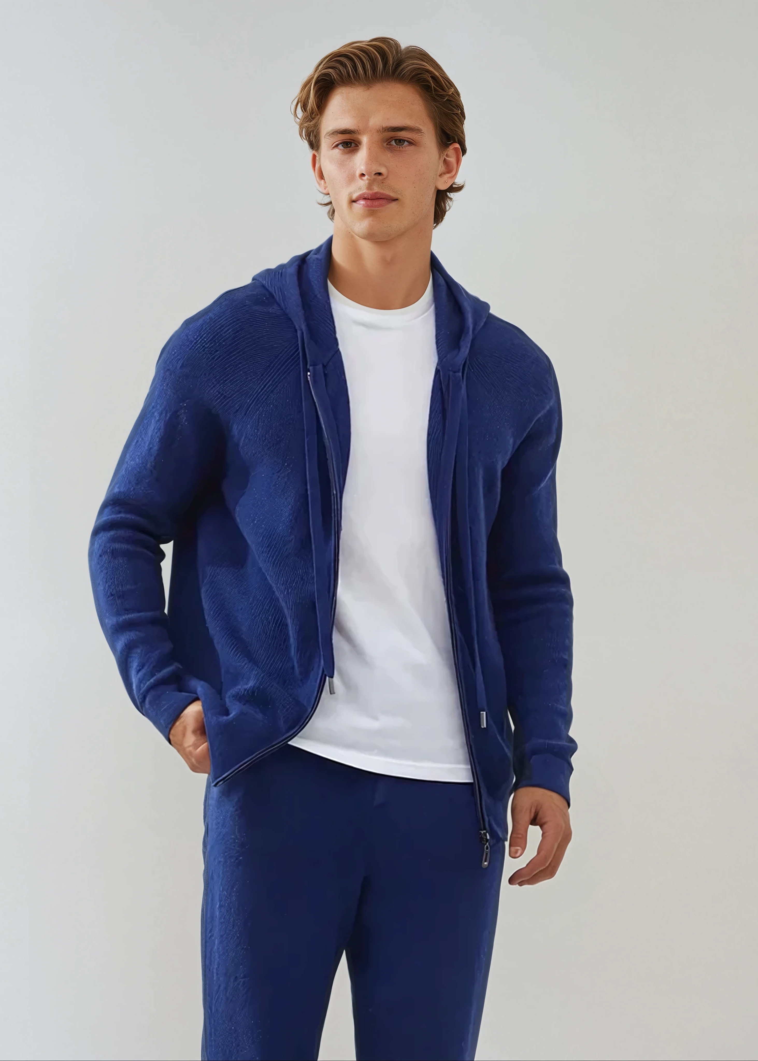 Ethan | Elegant Versatile Cashmere Knit Zip Vest 0