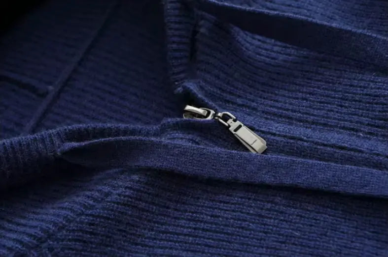Ethan | Elegant Versatile Cashmere Knit Zip Vest 3