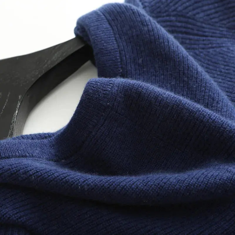 Ethan | Elegant Versatile Cashmere Knit Zip Vest 4