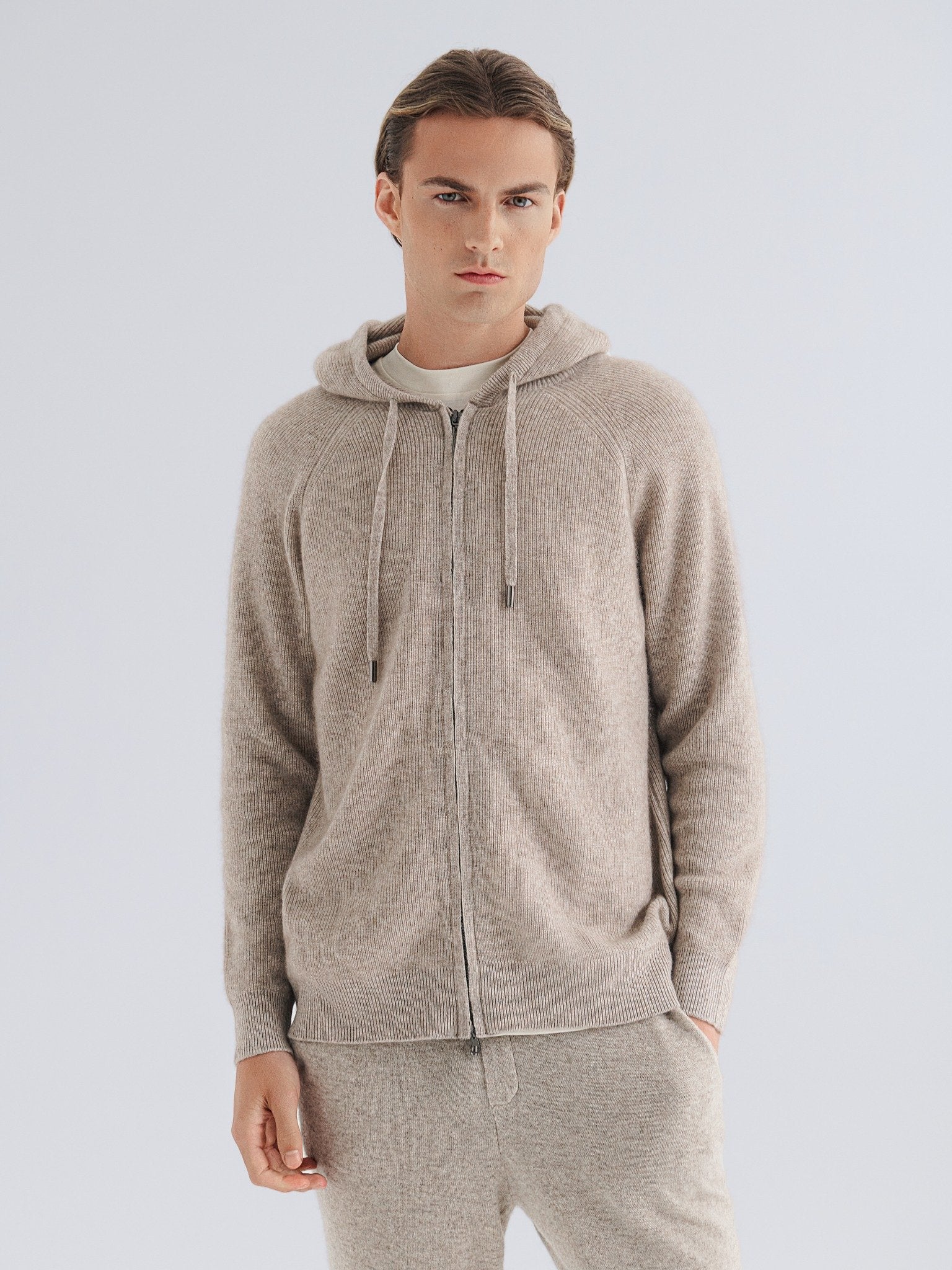 Ethan | Luxurious Cashmere Zip Hoodie for Men 0