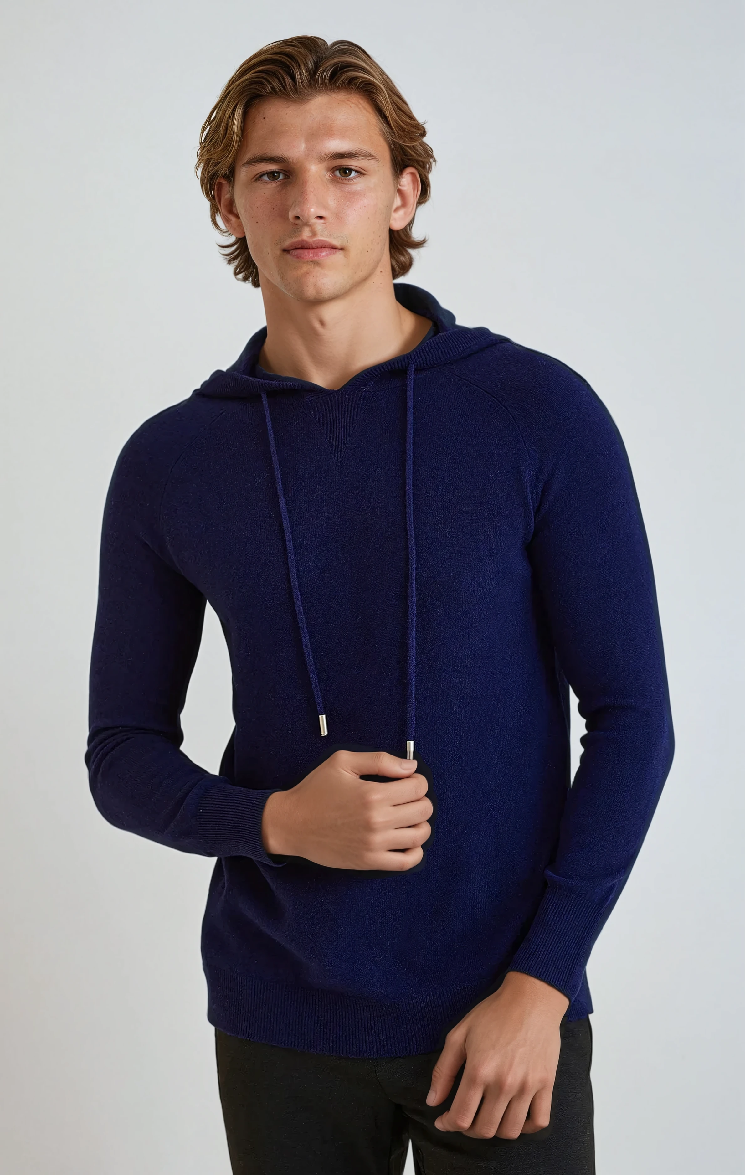 Ethan | Luxurious Slim Fit Cashmere Hoodie 0