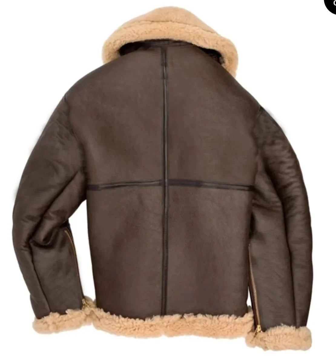 Ethan | Luxurious Soft Sheepskin Pilot Jacket 3