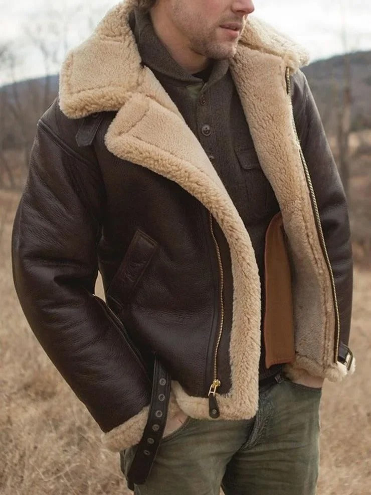 Ethan | Luxurious Soft Sheepskin Pilot Jacket 4