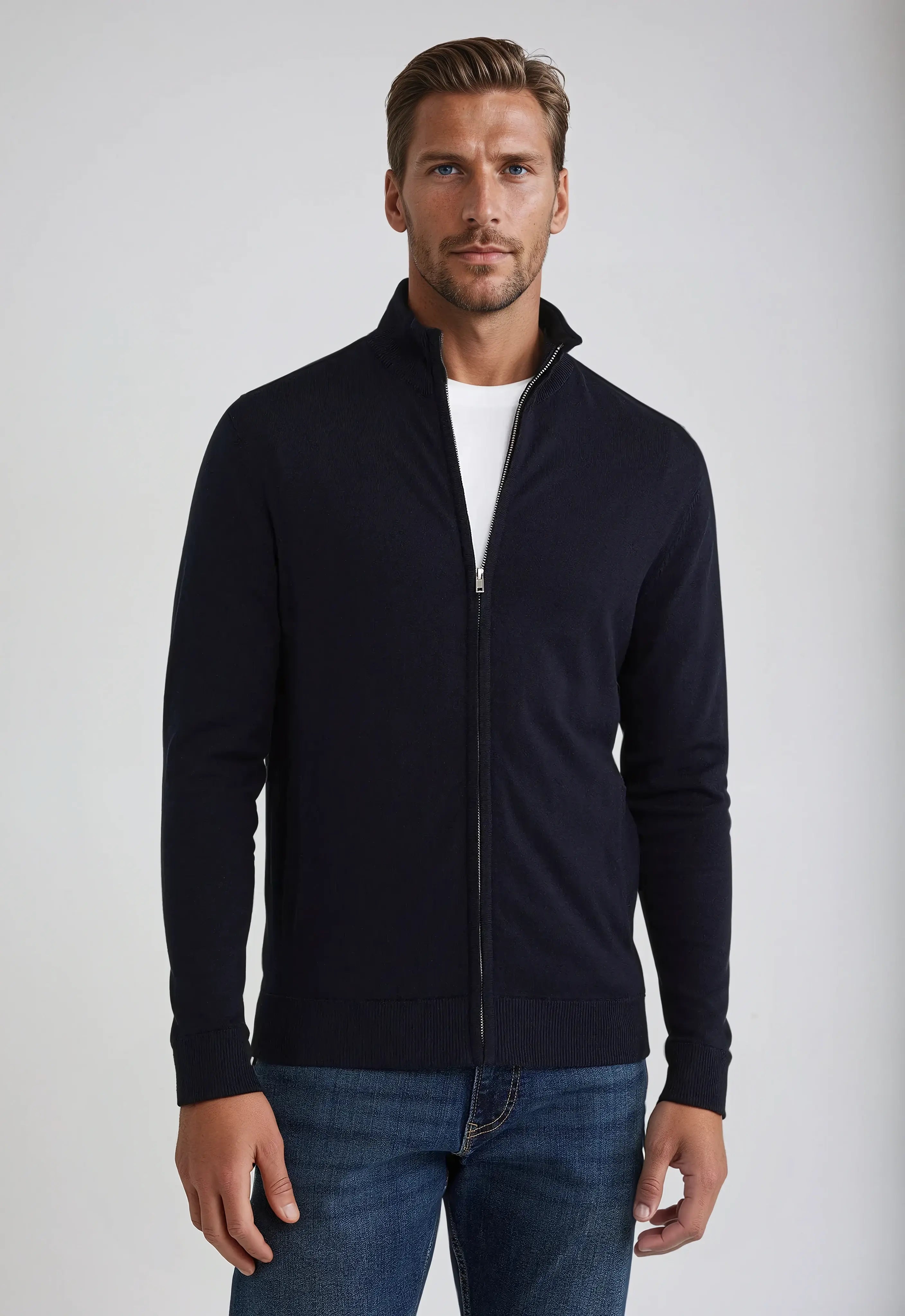 Ethan | Stylish Full Zip Sweater 0