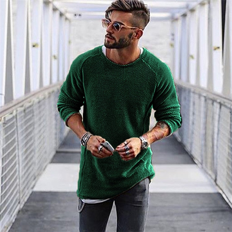 Ethan | Stylish Long Knit Sweater for Men 0