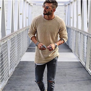 Ethan | Stylish Long Knit Sweater for Men 2