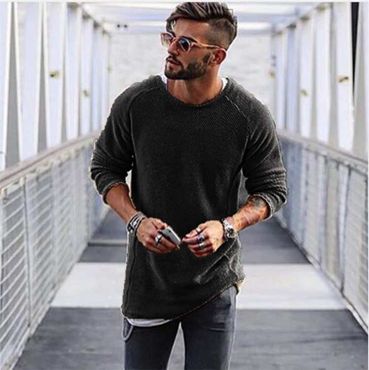 Ethan | Stylish Long Knit Sweater for Men 6